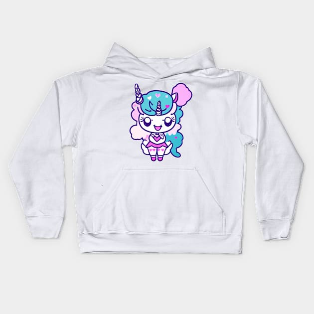 A CUTE KAWAI Unicorn Kids Hoodie by mmamma030